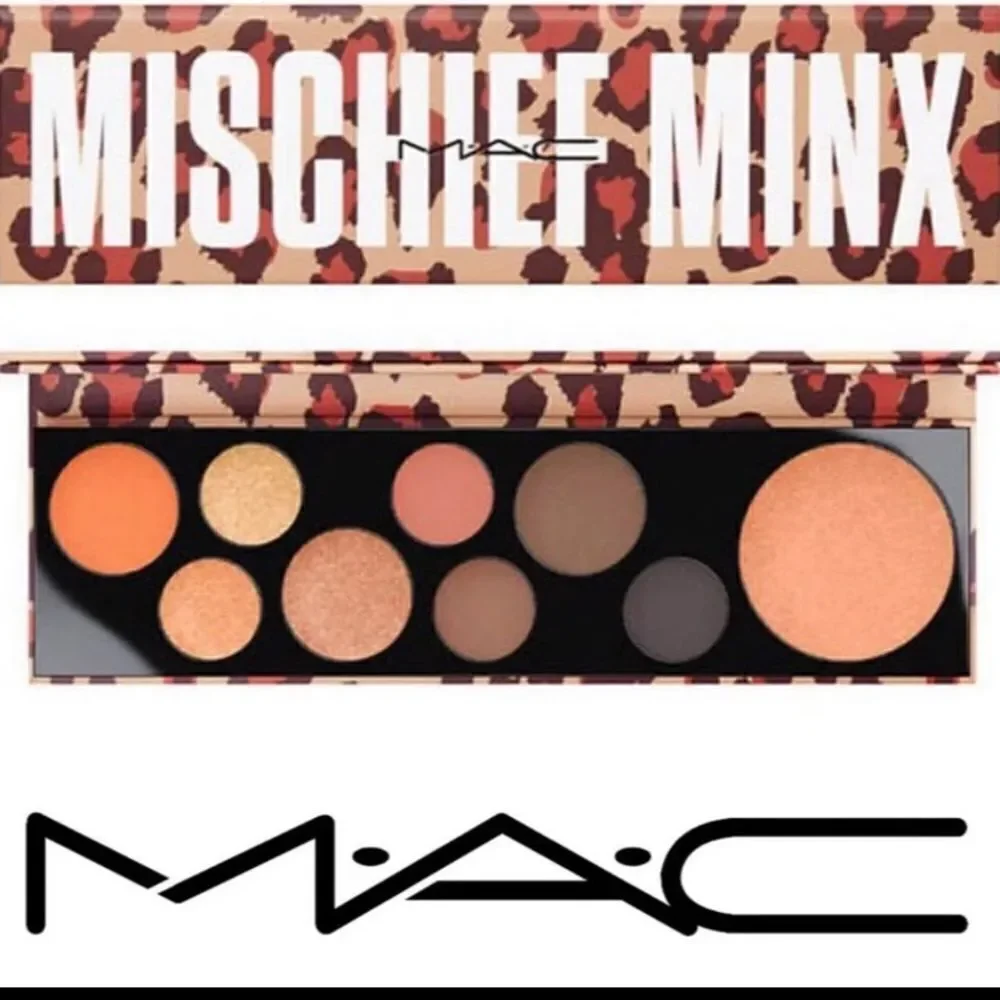MAC MISCHIEF MINX Palette 8 Shades Eye Shadow + 1 Highlighter NEW